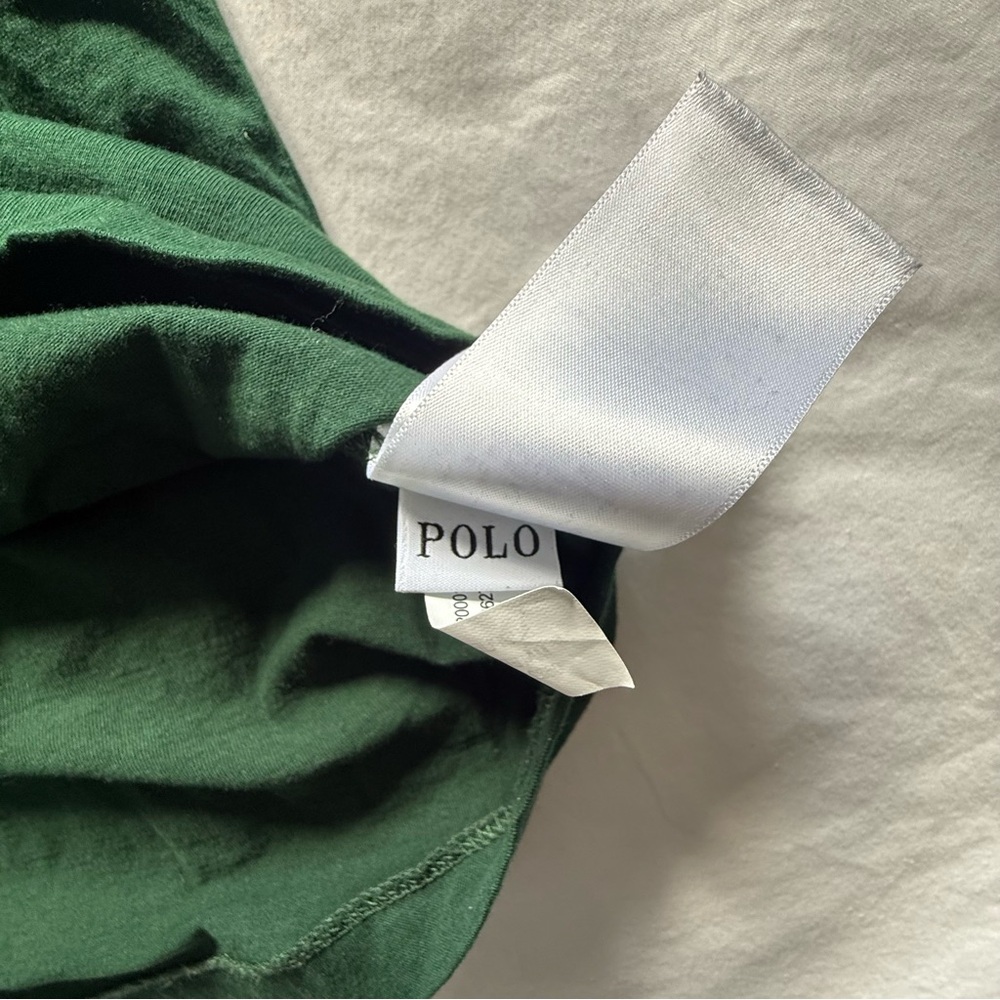 Polo Ralph Lauren Classic Logo Men’s XXL Green Long Sleeve Tee - Picture 7 of 9